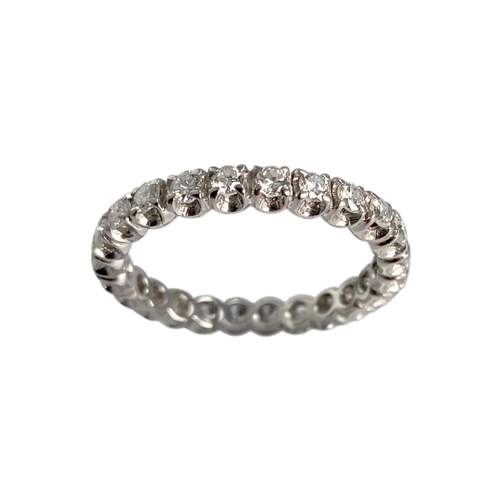 Bague d'occasion or 750 blanc diamants