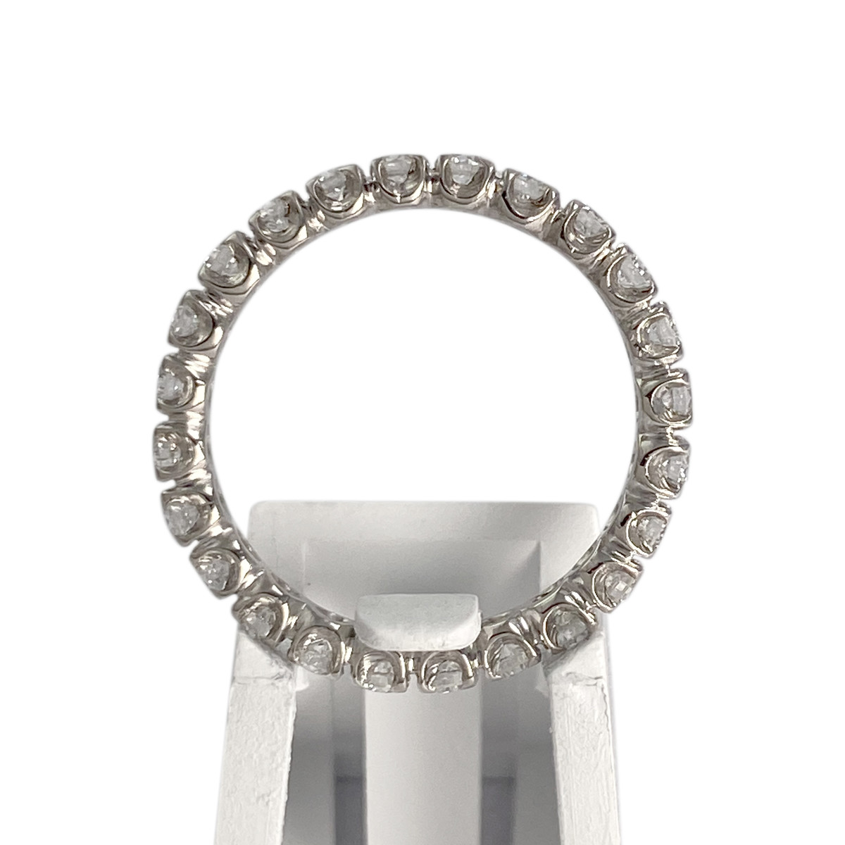 Bague d'occasion or 750 blanc diamants - vue 3