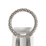 Bague d'occasion or 750 blanc diamants - vue 3