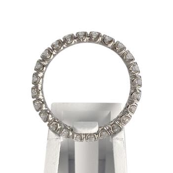 Tweedehands goud 750 witte diamanten ring