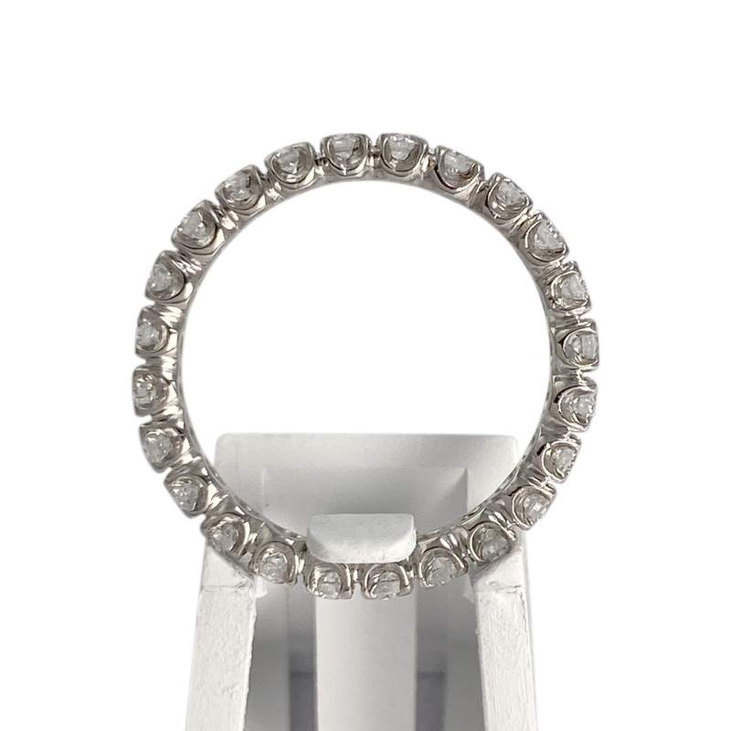 Bague d'occasion or 750 blanc diamants - vue 3