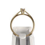 Solitaire d'occasion or 750 2 tons diamant - vue 3
