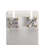 Boucles d'oreilles d'occasion or 375 jaune zirconias - vue 1