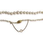 Collier en chute d'occasion or 750 jaune maille perles perle de culture - vue 3