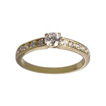 Bague d'occasion or 750 jaune diamant diamant - vue 1