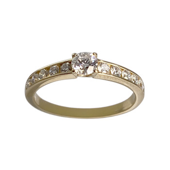 Bague d'occasion or 750 jaune diamant diamant