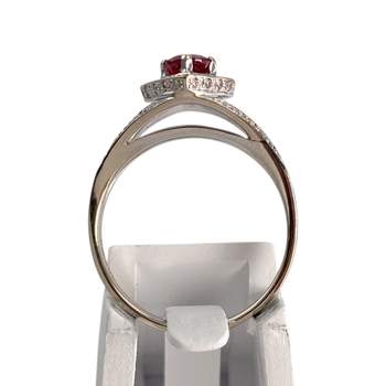 Bague MAUBOUSSIN d'occasion or 750 blanc rubis diamants