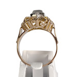 Bague d'occasion 2 ors 750 diamant diamant - vue 3