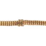 Collier en chute d'occasion or jaune 750, maille américaine, 45 cm - vue 3