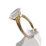 Bague d'occasion or 750 jaune aigue marine - vue 2