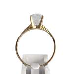 Bague d'occasion or 750 jaune aigue marine - vue 3