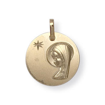 Médaille vierge d'occasion or 750 jaune