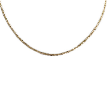 Chaîne d'occasion or 750 jaune maille torsadée 44,5 cm