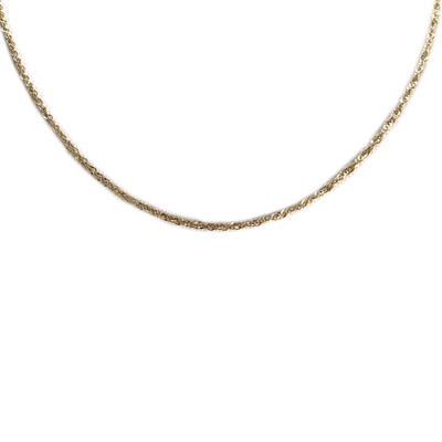 Chaîne d'occasion or 750 jaune maille torsadée 44,5 cm