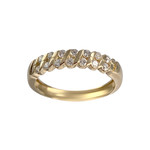 Bague d'occasion or 750 jaune diamants - vue 1