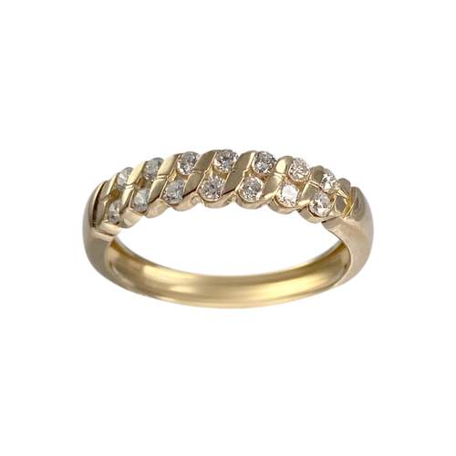 Bague d'occasion or 750 jaune diamants