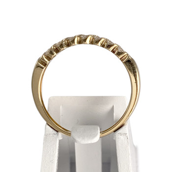 Second-hand gold ring 750 yellow diamonds