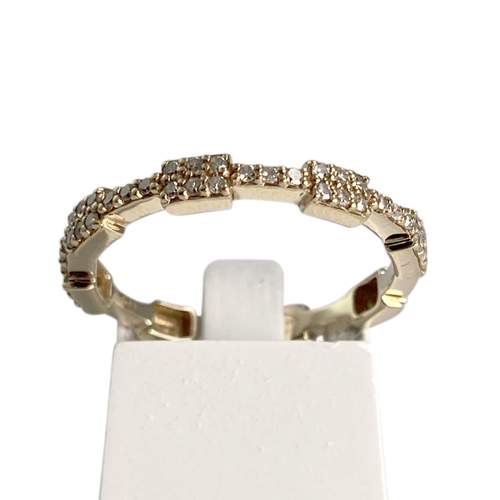 Bague d'occasion or 375 jaune diamants