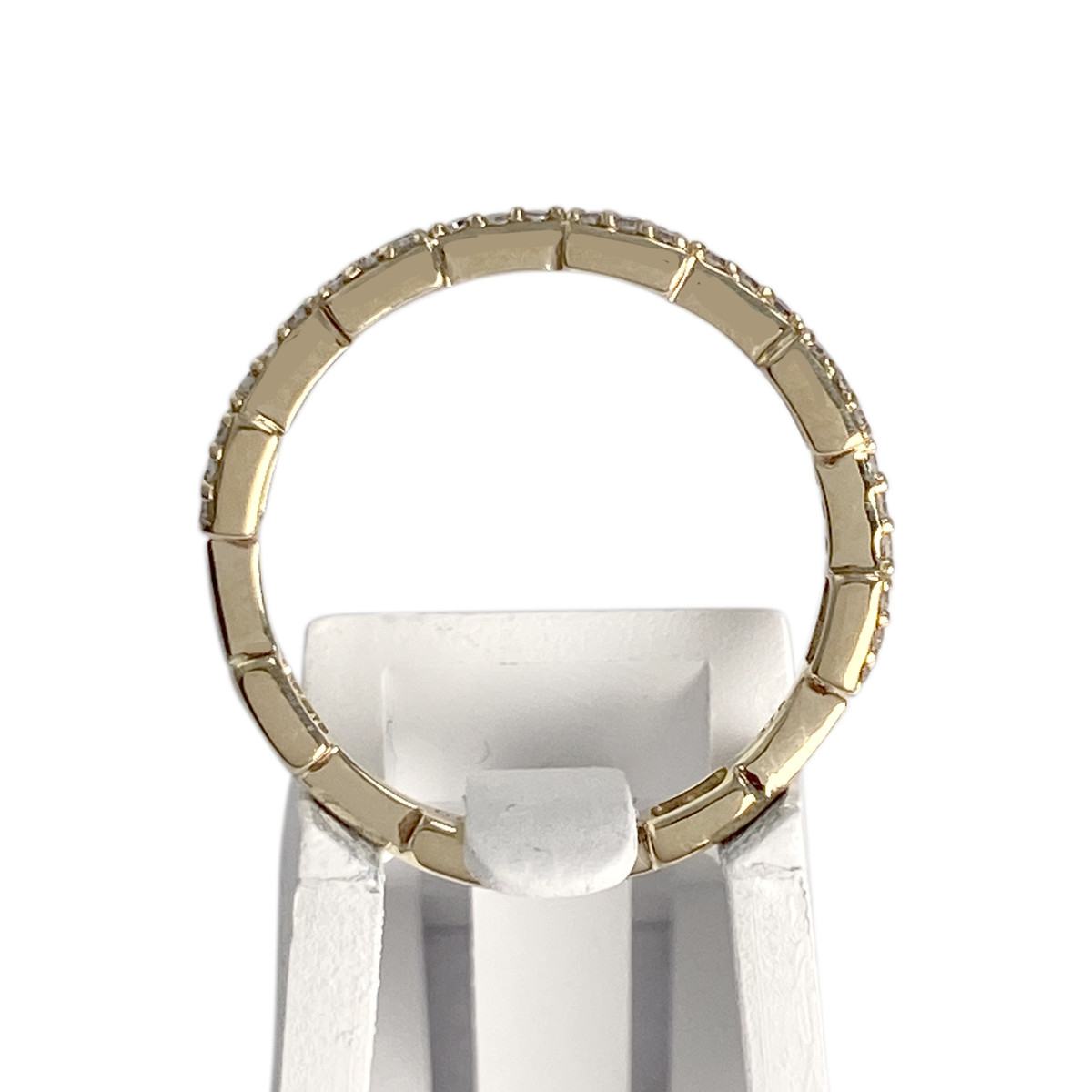 Bague d'occasion or 375 jaune diamants - vue 3