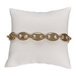 Bracelet d'occasion or 750 jaune maille grain de café 23 cm - vue 1