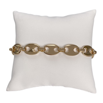 Bracelet d'occasion or 750 jaune maille grain de café 23 cm