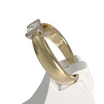 Solitaire d'occasion2 ors 750 jaune diamant - vue 2