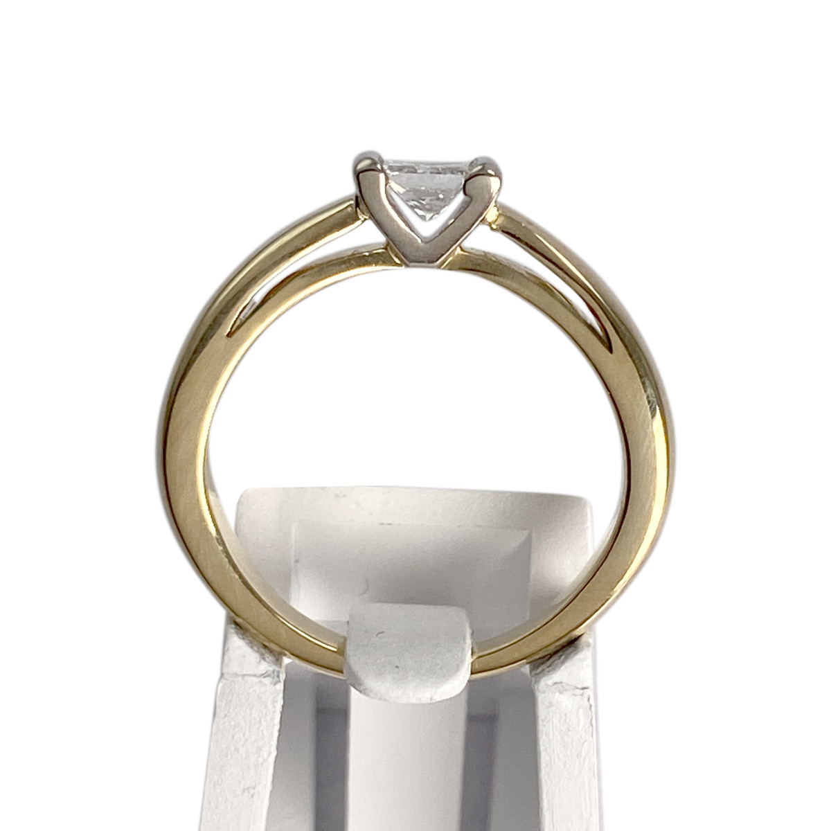 Solitaire d'occasion2 ors 750 jaune diamant - vue 3