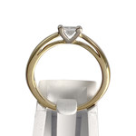 Solitaire d'occasion2 ors 750 jaune diamant - vue 3