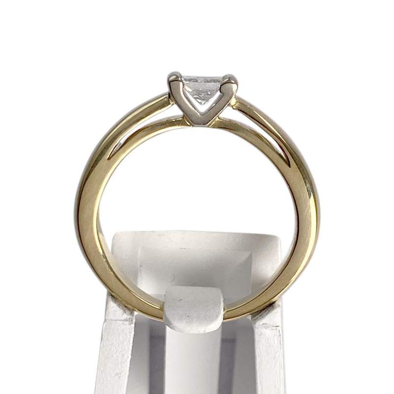 Solitaire d'occasion2 ors 750 jaune diamant - vue 3