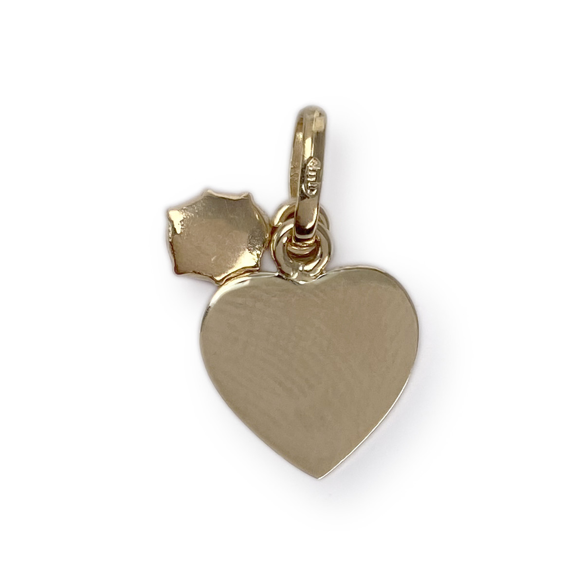 Pendentif coeur d'occasion or 750 jaune laques - vue 3