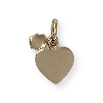 Pendentif coeur d'occasion or 750 jaune laques