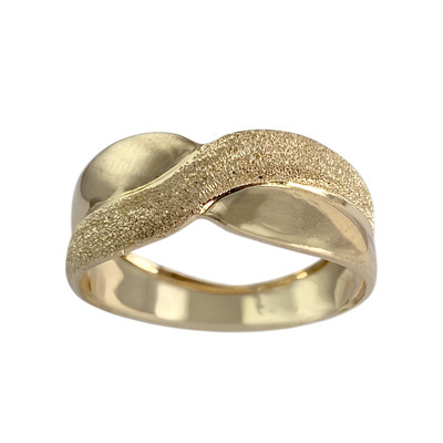 Second-hand 750 yellow gold ring