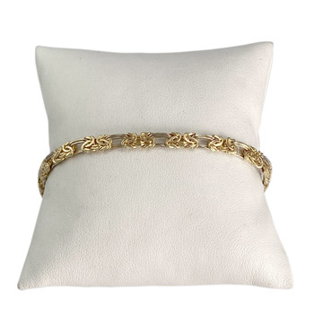 Bracelet d'occasion or 750 jaune maille fantaisie