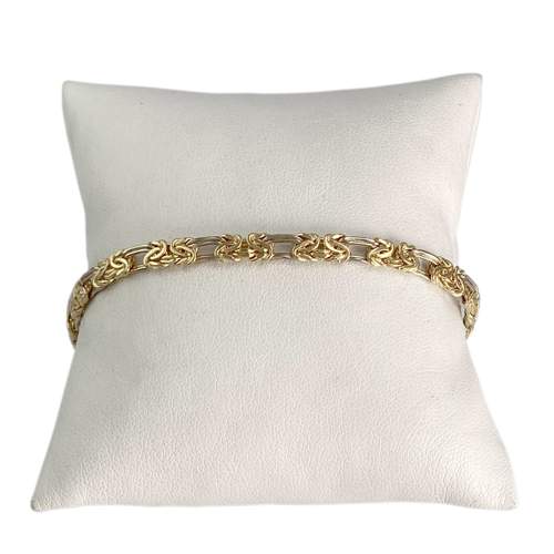 Bracelet d'occasion or 750 jaune maille fantaisie