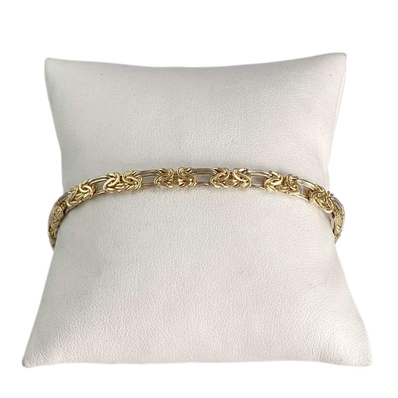 Bracelet d'occasion or 750 jaune maille fantaisie - vue 1