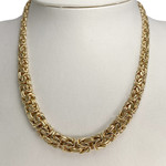 Collier d'occasion or 750 jaune maille fantaisie - vue 2