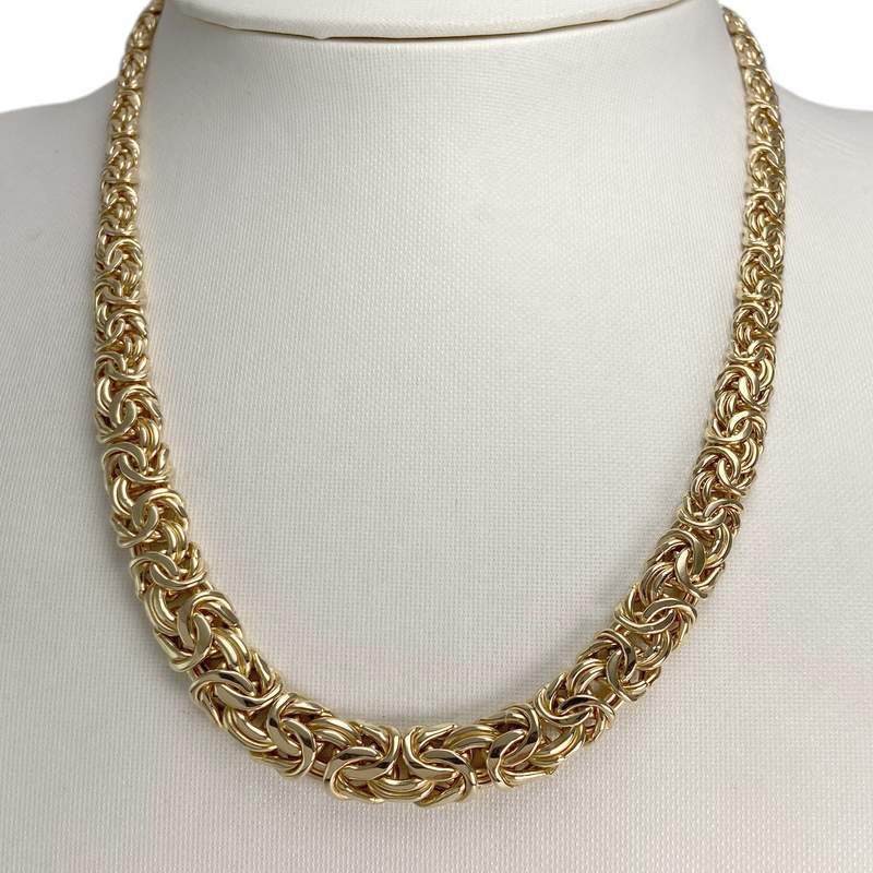 Collier d'occasion or 750 jaune maille fantaisie - vue 2