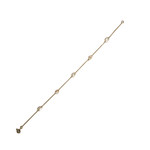 Bracelet d'occasion or 750 jaune maille forcat perles keshi 19 cm - vue 2