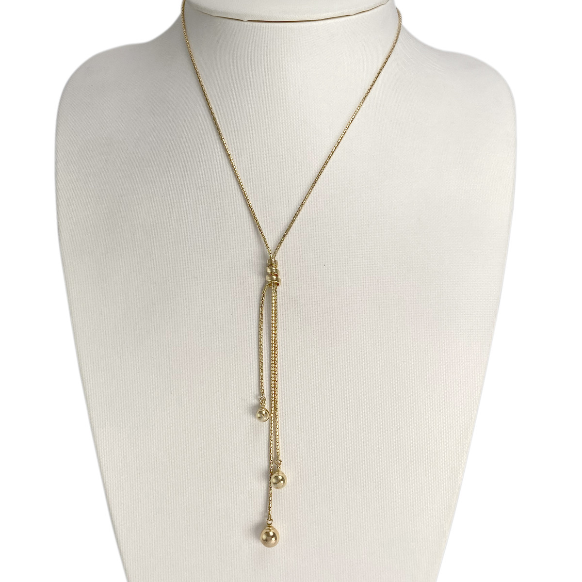 Collier d'occasion or 750 jaune maille fantaisie - vue 2