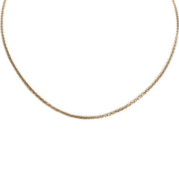 Chaîne d'occasion or 750 jaune maille forcat 47 cm