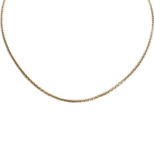 Chaîne d'occasion or 750 jaune maille forcat 47 cm