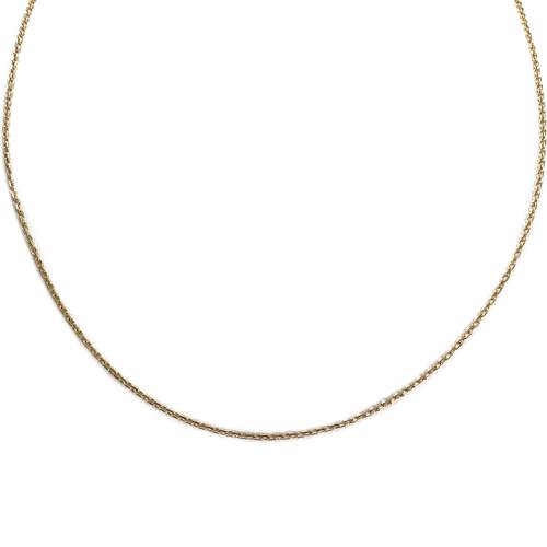 Chaîne d'occasion or 750 jaune maille forçat 48,5 cm