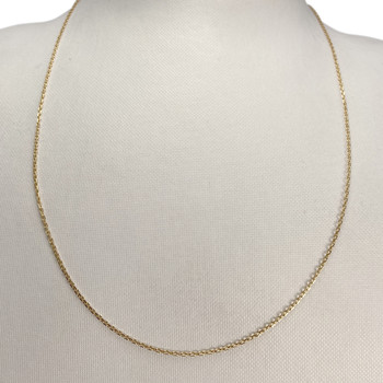 Chaîne d'occasion or 750 jaune maille forçat 48,5 cm