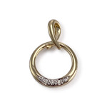 Pendentif d'occasion  or 2 tons 750 diamants - vue 1