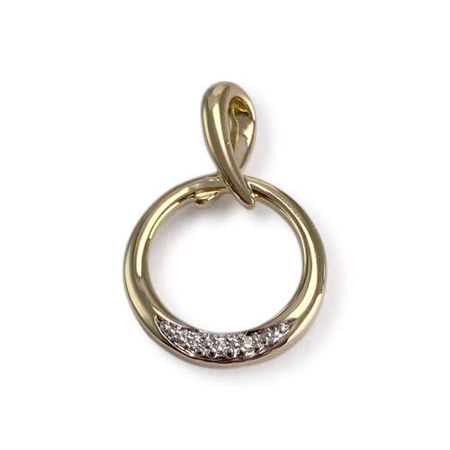 Pendentif d'occasion  or 2 tons 750 diamants