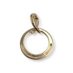 Pendentif d'occasion  or 2 tons 750 diamants - vue 2
