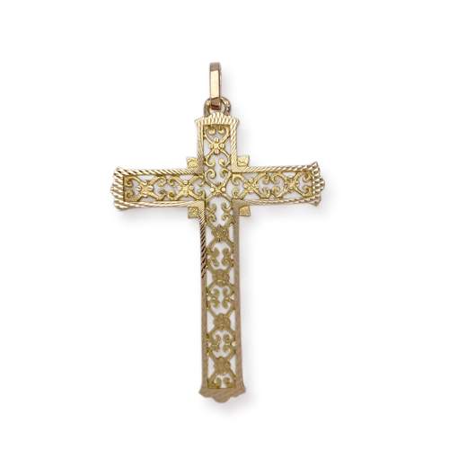 Croix d'occasion or 750 jaune