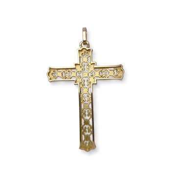 Croix d'occasion or 750 jaune