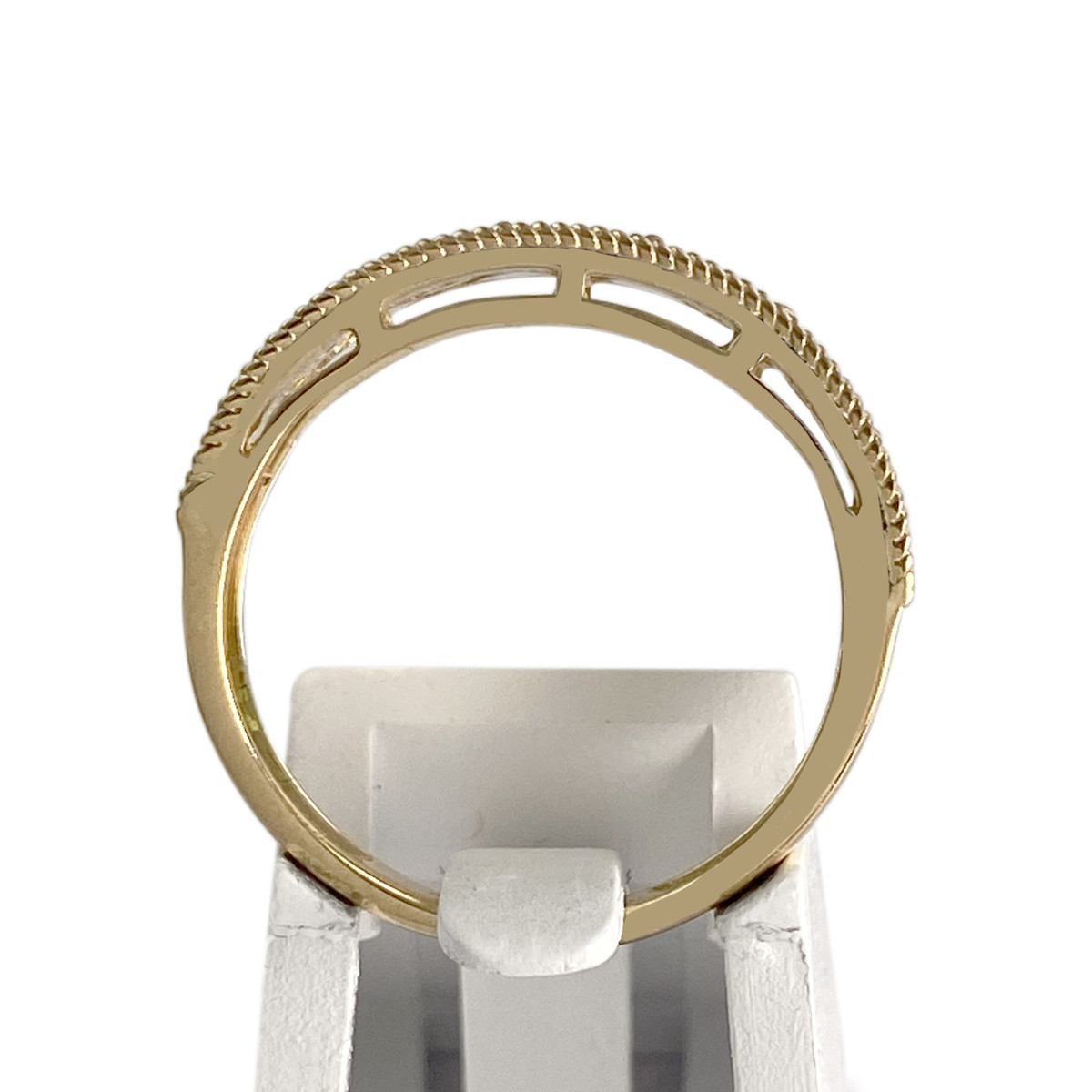 Bague d'occasion or 750 2 tons diamants - vue 3