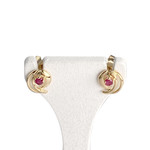 Boucles d'oreilles d'occasion or 750 jaune rubis - vue 1